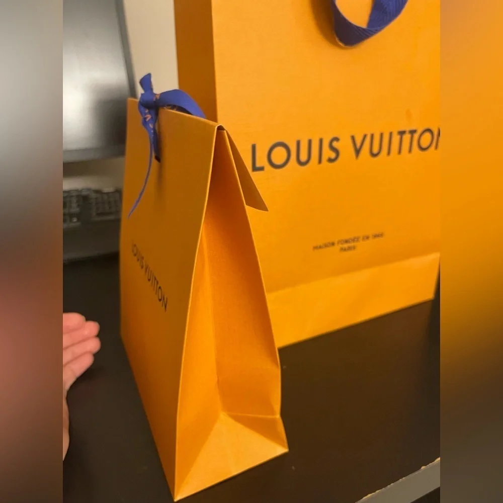 Louis Vuitton Bags with Bold Blue Accents